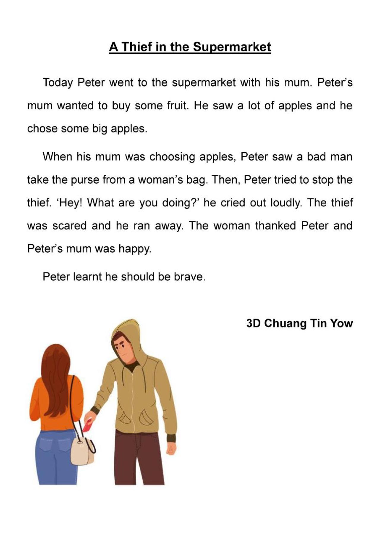 3D Chuang Tin Yow A Thief in the Supermarket