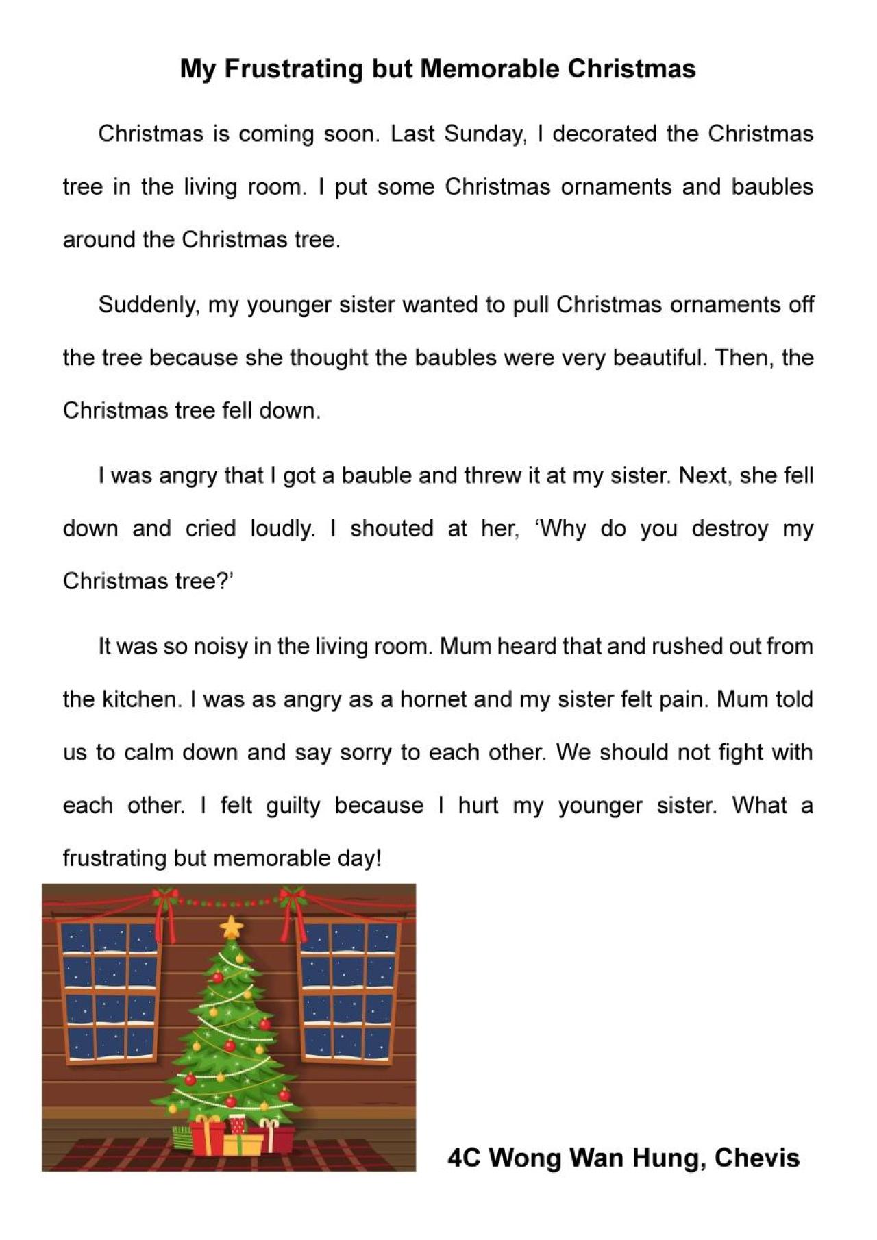 4C Wong Wan Hung My Frustrating but Memorable Christmas