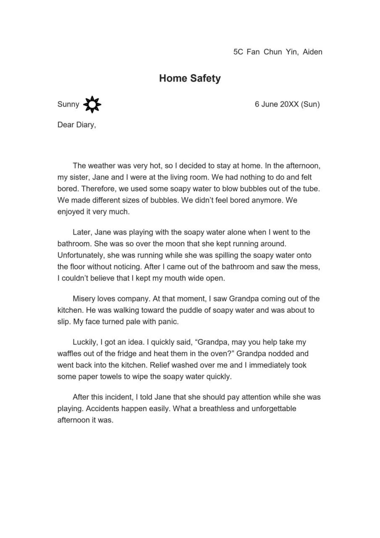 5C Fan Chun Yin, Aiden Home Safety