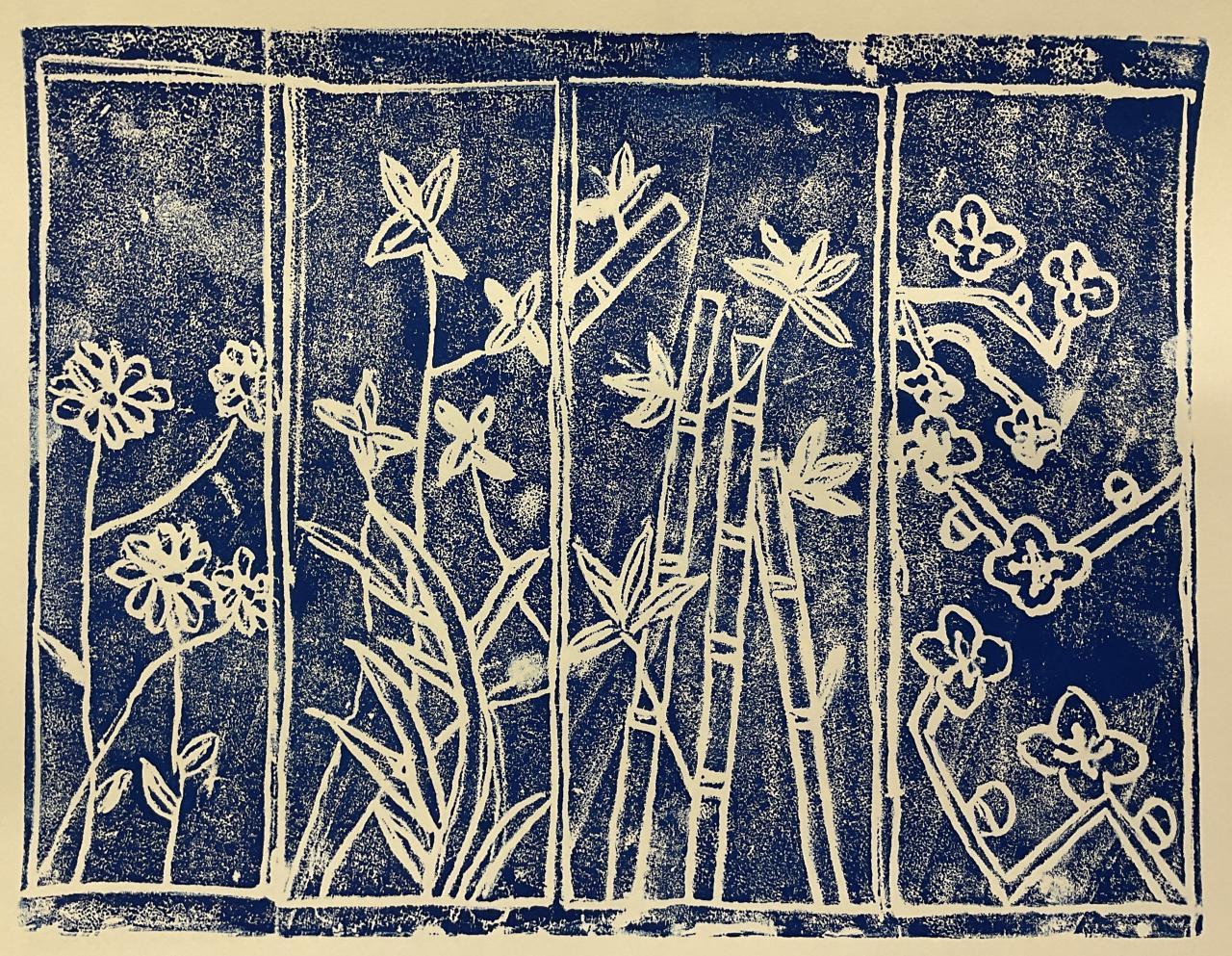 5A 盧芯悦 梅蘭竹菊
