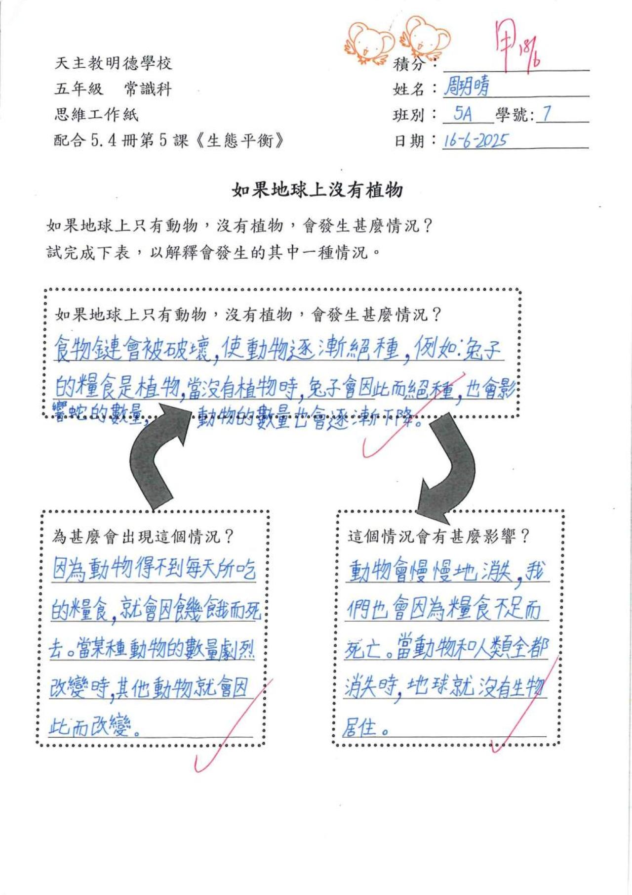 5A 周玥晴 生態平衡